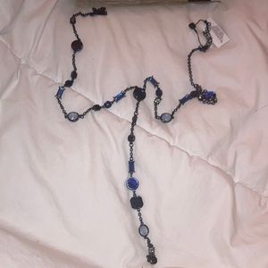 Beautiful blue and black necklace